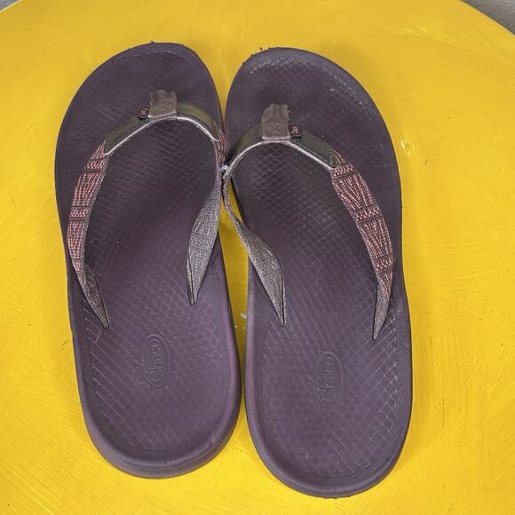 Chaco Open Toe Thong Sandals Size 8 Purple Outdoor Beach Flat Flip Flop Slides - Picture 6 of 9